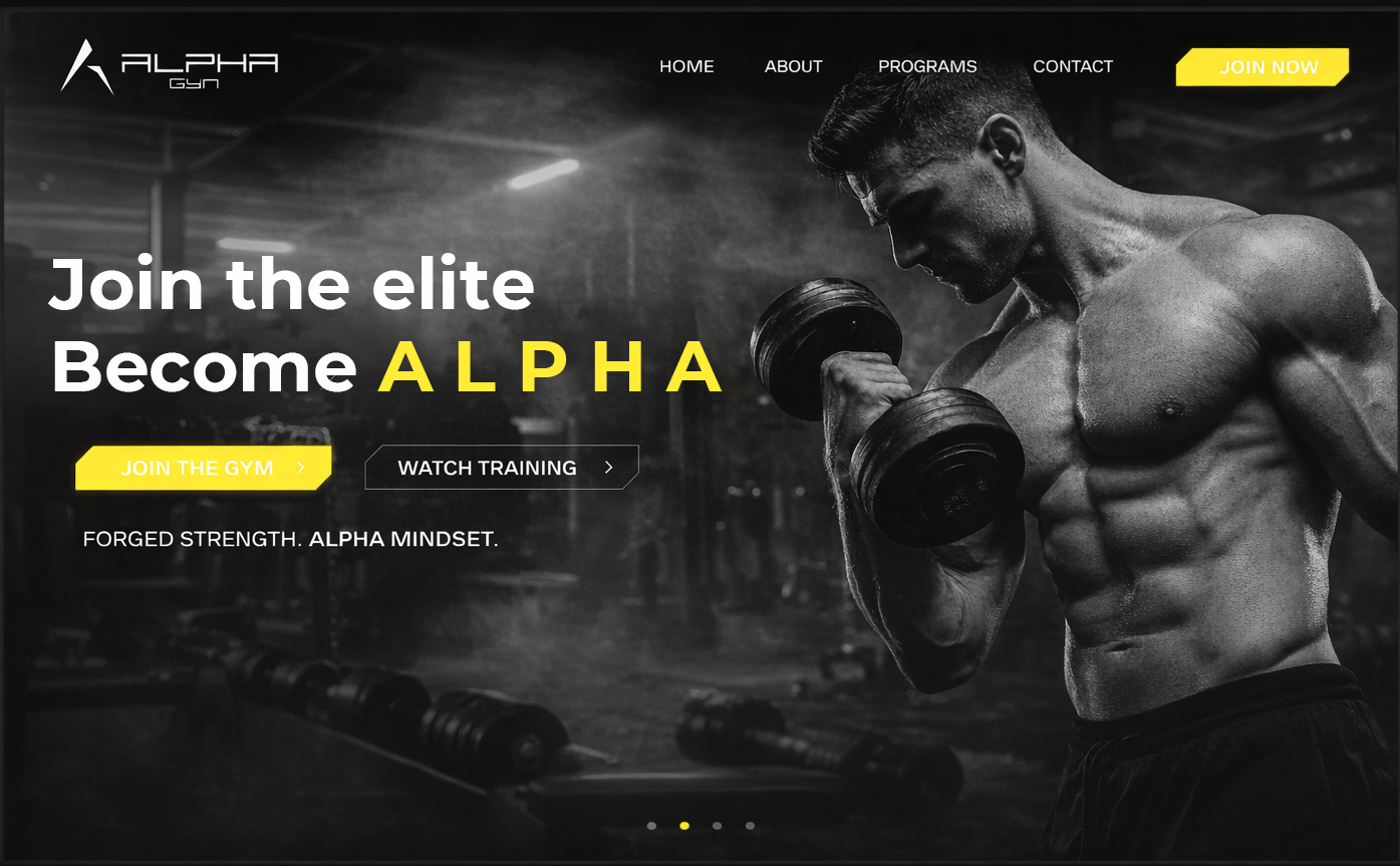 Branding et identité visuelle pour salle de sport avec direction artistique fitness par Black Code