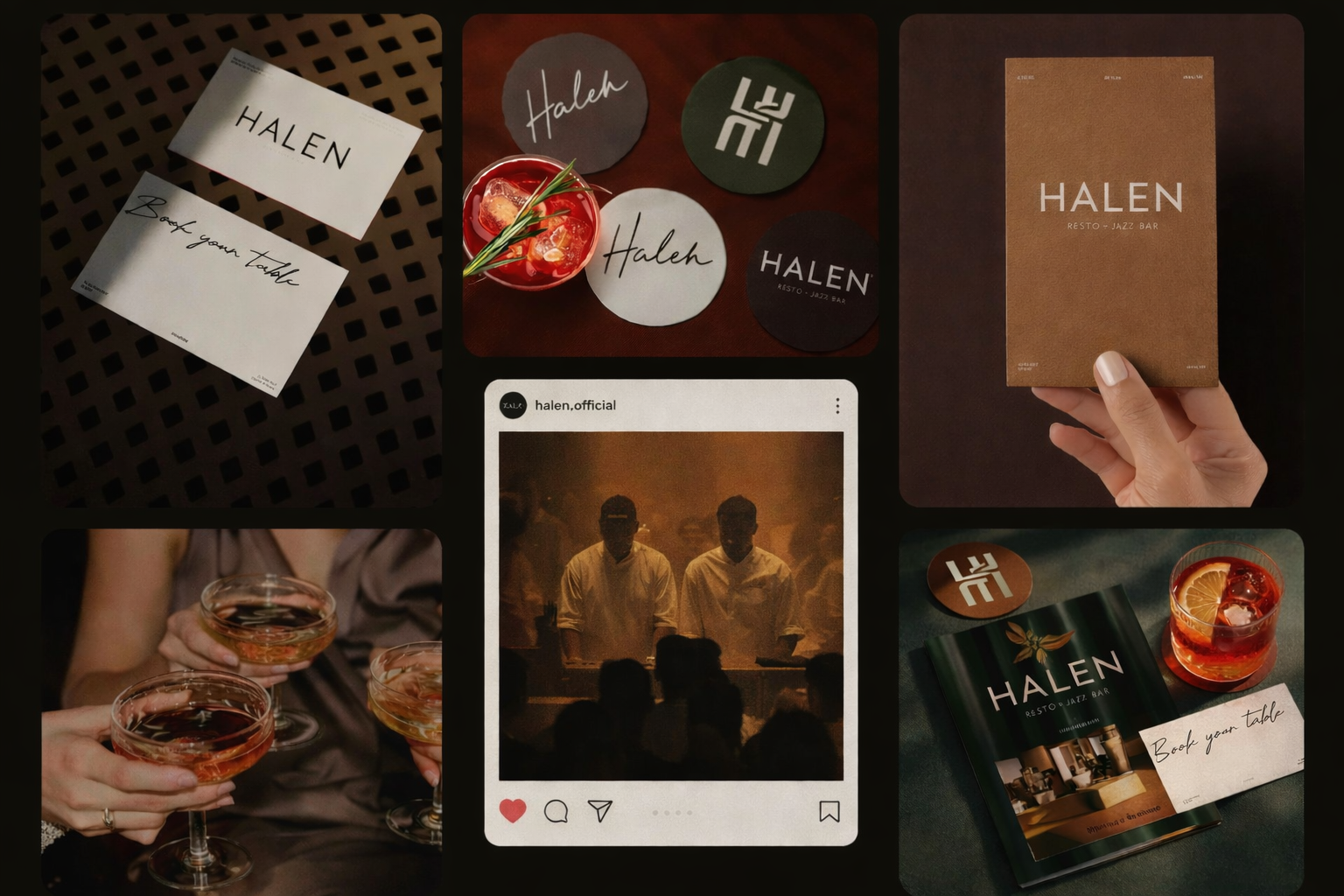 Gestion des réseaux sociaux pour restaurant et bar avec création de visuels Instagram cohérents par Black Code