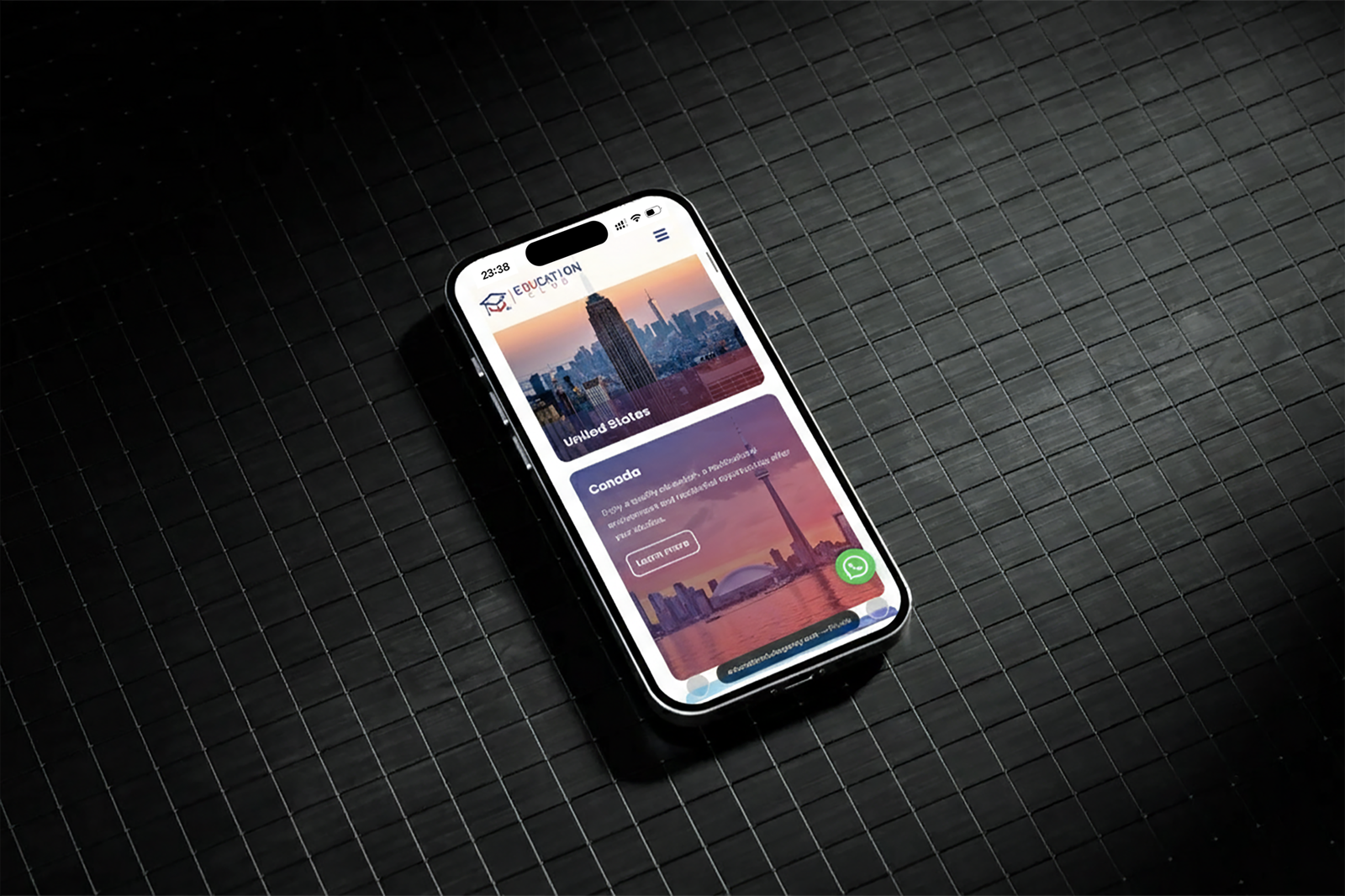 Interface mobile d’une application illustrant l’expertise de Black Code en UX, UI et développement digital