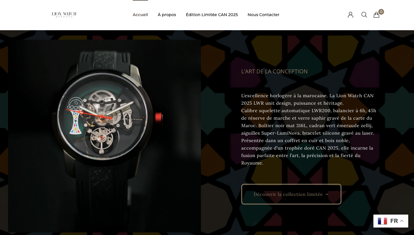 Page produit d’un site web premium illustrant l’expertise de Black Code en UX, UI et développement digital