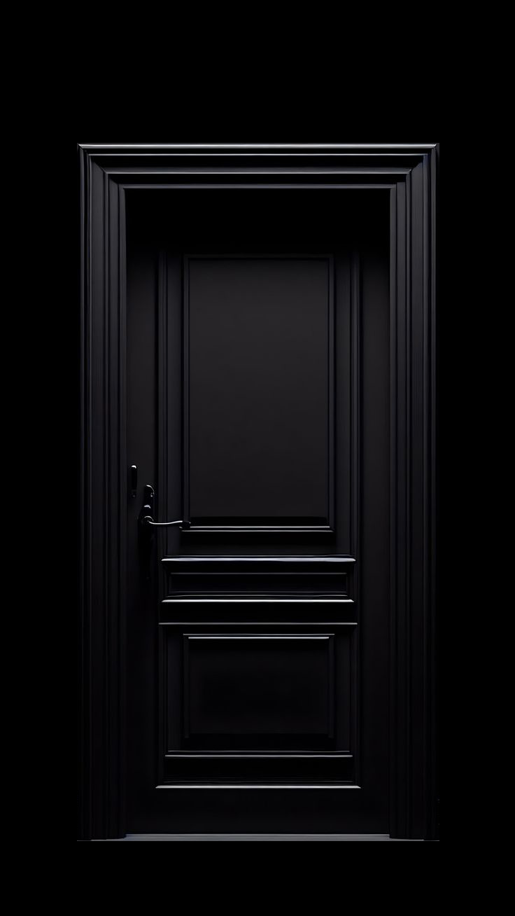 Porte sombre symbolisant l’accès au contact et au partenariat – Black Code Agency