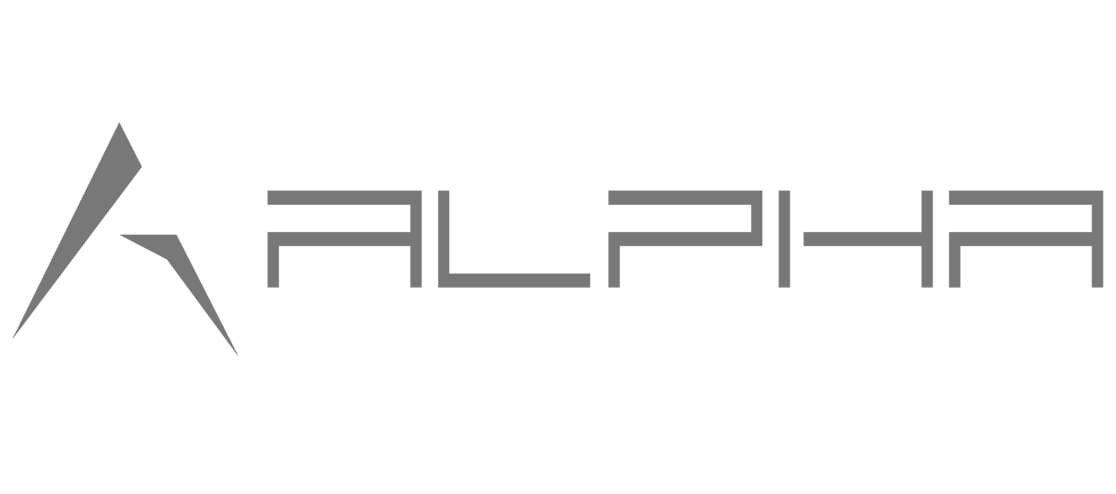 Logo Alpha, salle de gym haut de gamme, cliente de Black Code Agency