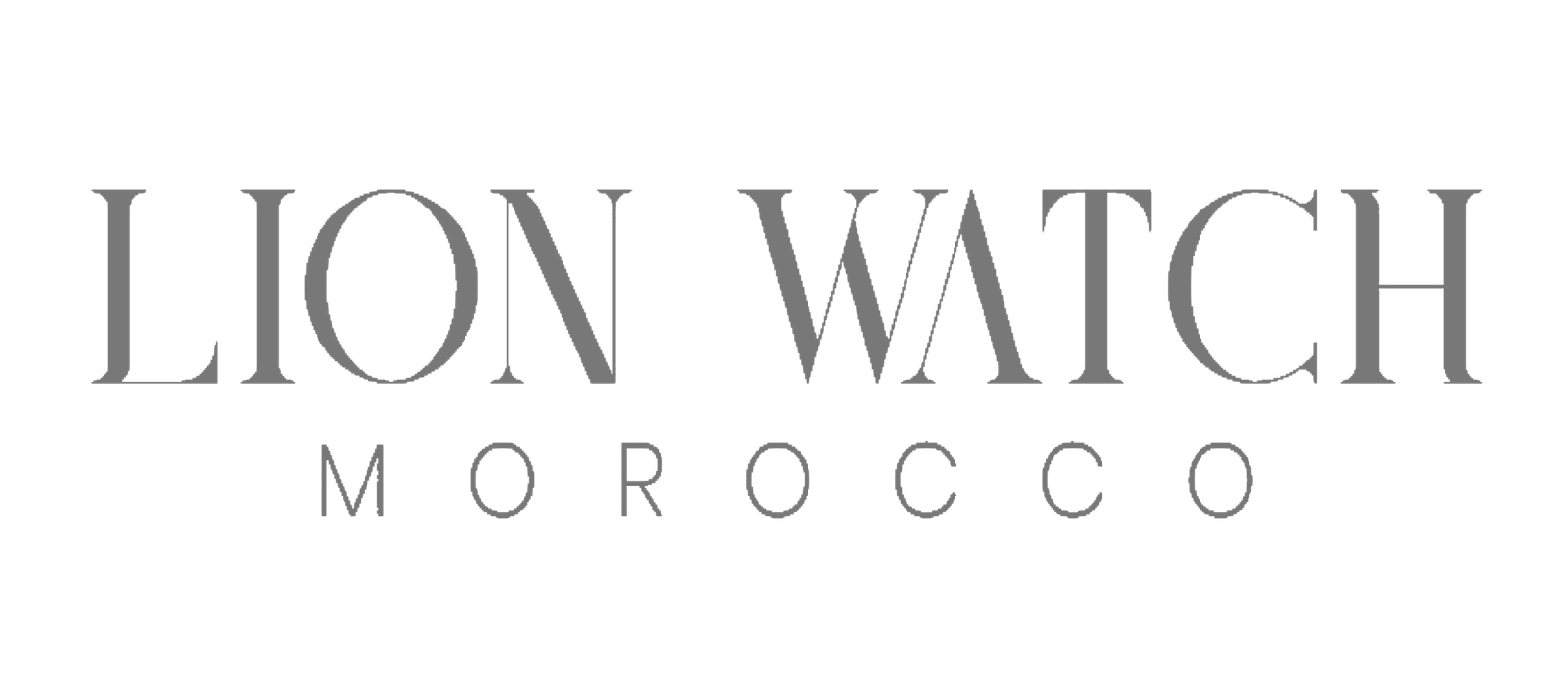 Logo Lion Watch Morocco, marque de montres de luxe cliente de Black Code Agency